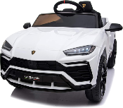 Lamborghini Urus 12 Volts Blanc, voiture électrique enfant 12V - 7AH, 2 moteurs