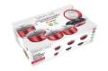 Batterie de cuisine rouge revêtement anti-adhésif 10 pièces - Royalty line