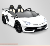 Voiture Electrique - Lamborghini SVJ Blanc 12V 